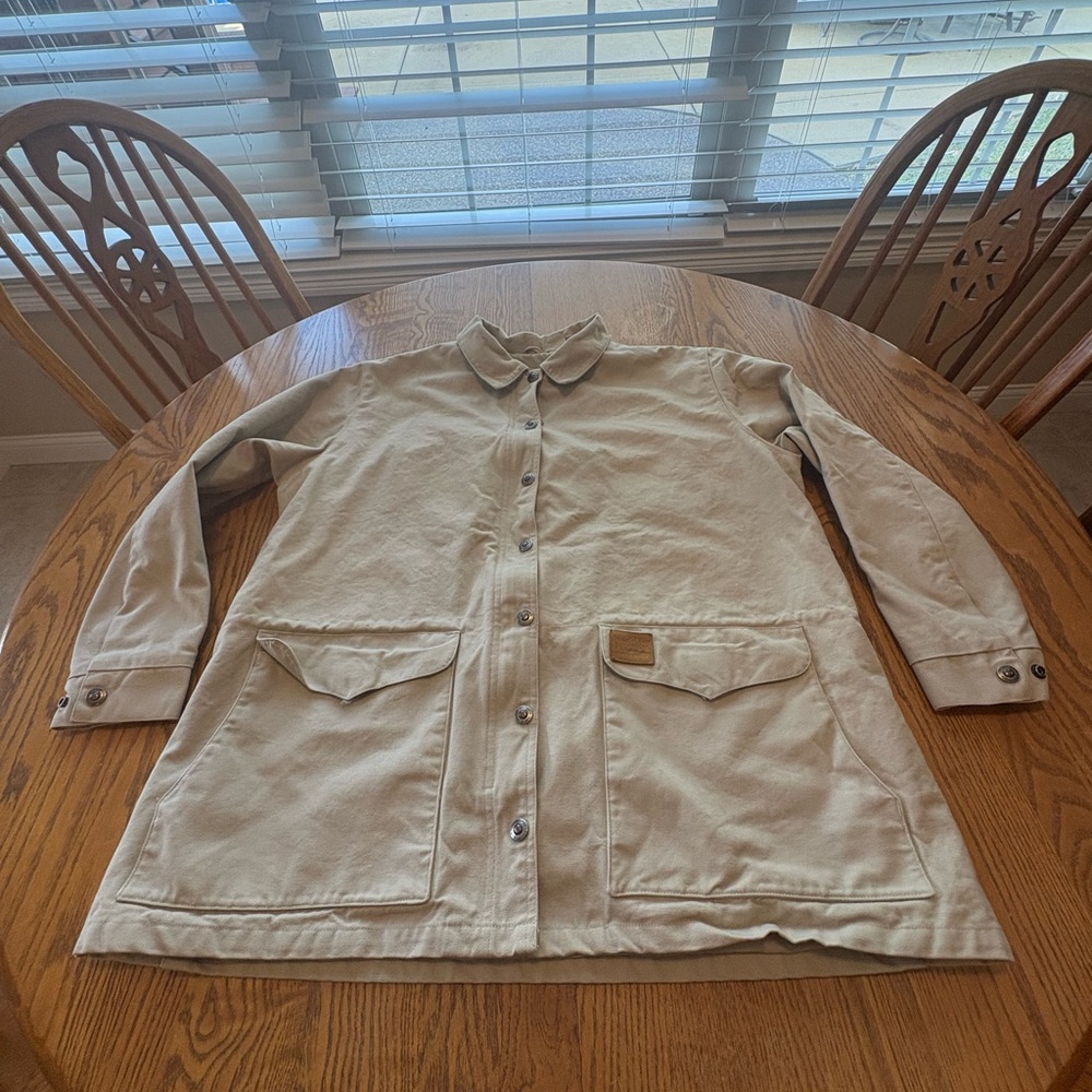 Powder River Outfitters by Panhandle Slim Canvas Ranch Barn Coat Men’s XL Cream
